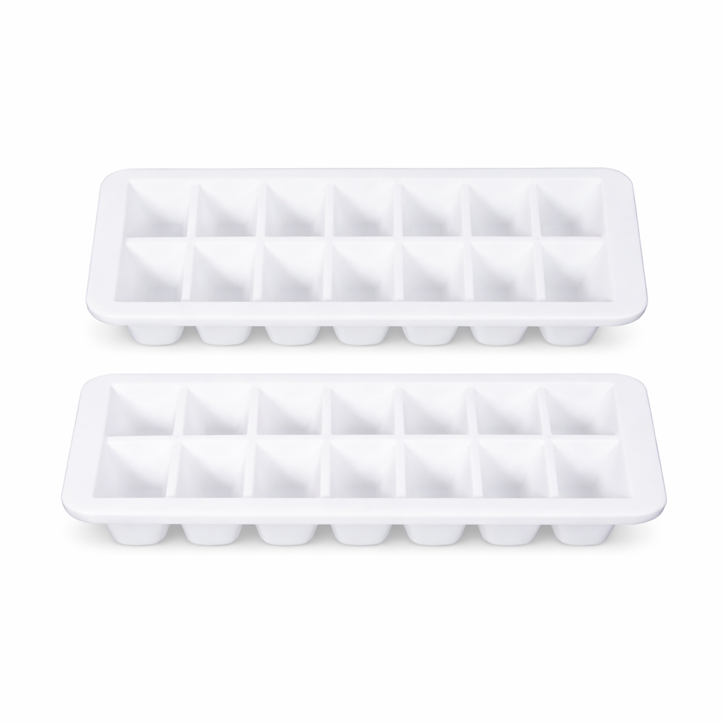 Frosty Ice Tray Small (2 Pcs Pack) – Compact Multi-Grid Ice Cube Maker for Freezer Use