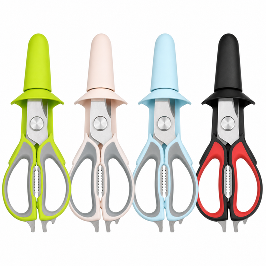 1pc High Quality Kitchen Scissor with Protective Cover (Assorted Color) – Multi-Purpose Stainless Steel Utility Shears